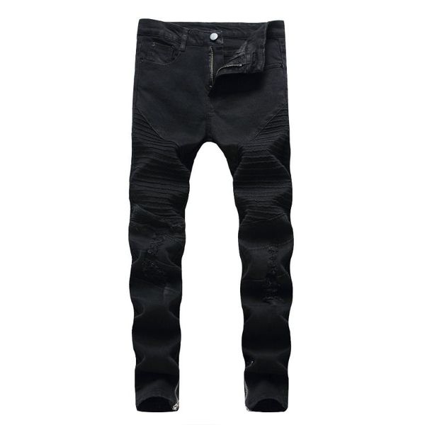 fashion 2020 spring autumn stretch skinny pants men distressed black fold pleated biker streetwear ripped hole pencil jeans mens, Blue
fashion 2020 spring autumn stretch skinny pants men distressed black fold pleated biker streetwear ripped hole pencil jeans mens, Blue