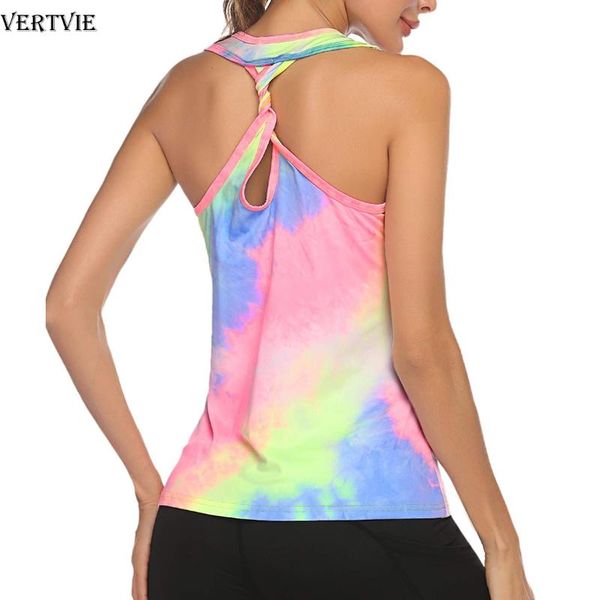 vertvie sleeveless tie dye running vest sport singlet women athletic fitness sport tank gym training yoga running shirts, Black;blue
vertvie sleeveless tie dye running vest sport singlet women athletic fitness sport tank gym training yoga running shirts, Black;blue