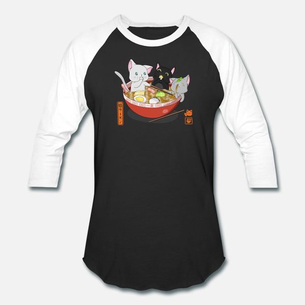ramen cat t shirt men cute cotton s-3xl solid color cute funny summer pattern shirt