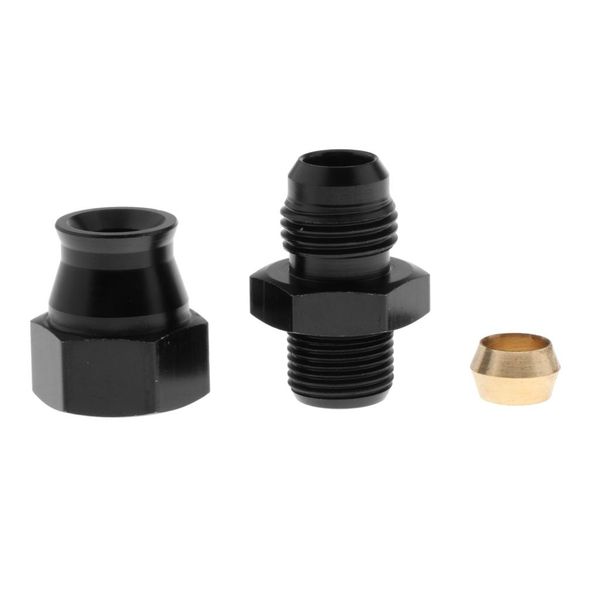 5/16\" 8mm od alloy tube to 6an male flare hose fitting adapter aluminum black
5/16\" 8mm od alloy tube to 6an male flare hose fitting adapter aluminum black