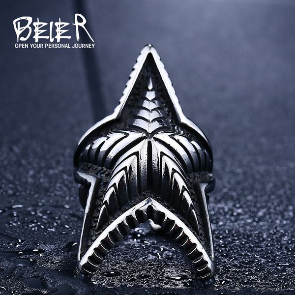 beier new store 316l stainless steel ring cool punk gothic start 3d design factory price fashion jewelry llbr8-413r, Golden;silver
beier new store 316l stainless steel ring cool punk gothic start 3d design factory price fashion jewelry llbr8-413r, Golden;silver