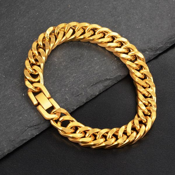 link, chain miami cuban necklace & bracelet charm link square punk long skull gold hip hop jewelry for men, Black
link, chain miami cuban necklace & bracelet charm link square punk long skull gold hip hop jewelry for men, Black