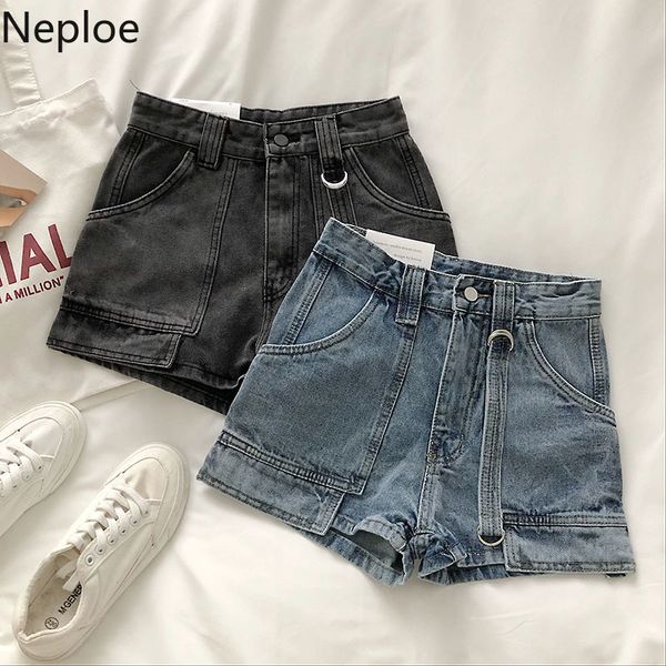 neploe short pants women korean zipper button ladies bottoms summer 2020 casual solid pockets wide leg shorts femme 1a1430, Blue
neploe short pants women korean zipper button ladies bottoms summer 2020 casual solid pockets wide leg shorts femme 1a1430, Blue