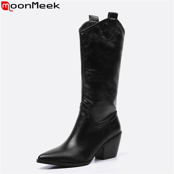 moonmeek 2020 plus size 33-45 fashion mid calf boots pointed toe high heels ladies shoes pu leather solid color women boots, Black
moonmeek 2020 plus size 33-45 fashion mid calf boots pointed toe high heels ladies shoes pu leather solid color women boots, Black