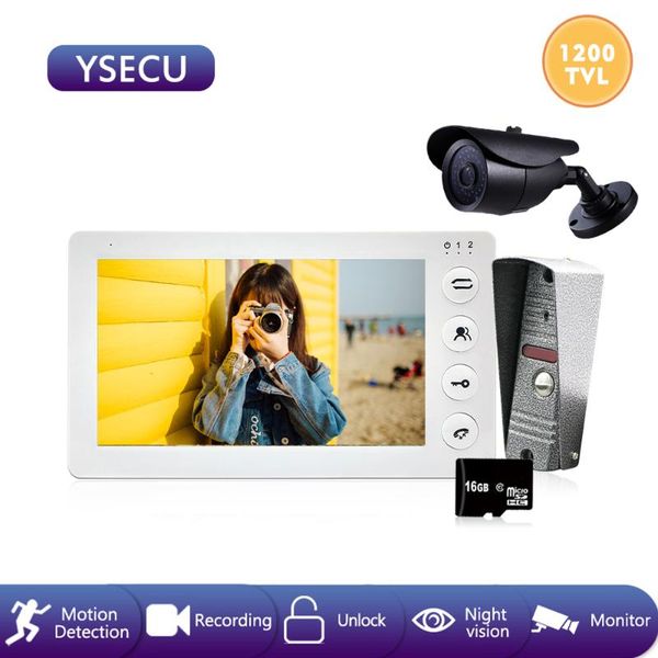 video door phones ysecu motion sensor 7 " 1200tvl intercom kit with cctv camera,built-in power supply supported,video phone recording
video door phones ysecu motion sensor 7 " 1200tvl intercom kit with cctv camera,built-in power supply supported,video phone recording