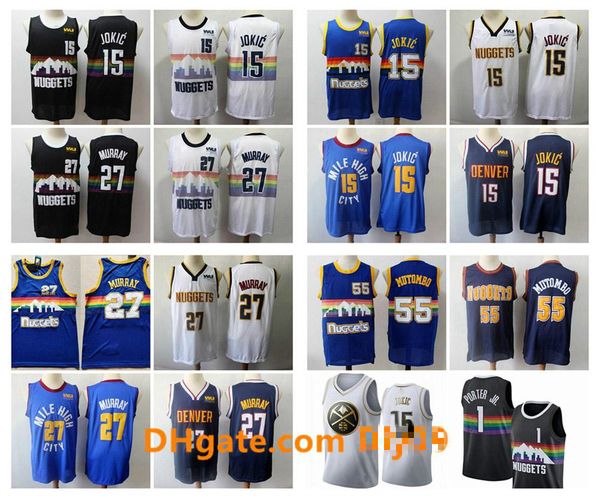 throwback denver nuggets jersey 15nikola jokic 1 michael porter jr. 27 jamal murray 55 dikembe mutombo basketball jerseys, Black;red
throwback denver nuggets jersey 15nikola jokic 1 michael porter jr. 27 jamal murray 55 dikembe mutombo basketball jerseys, Black;red