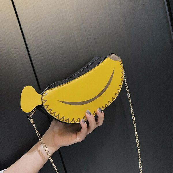 women girl's cute banana shape pu leather chain strap bag fashion casual travel shoulder mini crossbody bag new
women girl's cute banana shape pu leather chain strap bag fashion casual travel shoulder mini crossbody bag new