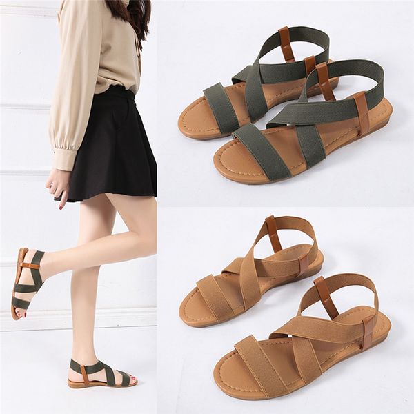 2020 sandals women low heel anti skidding beach wimen's shoes woman cross strap sandals peep-toe tenis feminino, Black
2020 sandals women low heel anti skidding beach wimen's shoes woman cross strap sandals peep-toe tenis feminino, Black