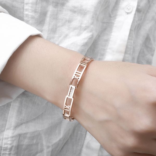 bangle 316l stainless steel classic crystals bracelet real rose gold bangles for women wedding jewelry, Black
bangle 316l stainless steel classic crystals bracelet real rose gold bangles for women wedding jewelry, Black