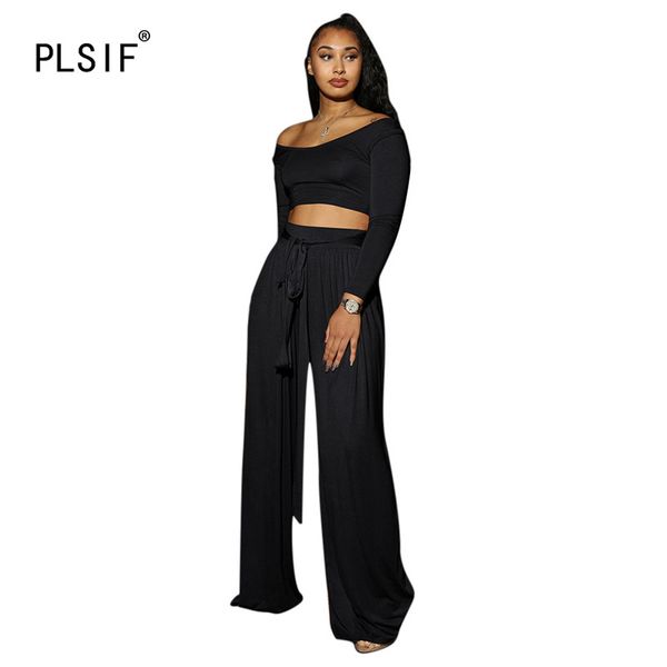 women's tracksuits skew neck long sleeve backless simple pure color crop and pants 2 pieces set high street lady fashion, Gray
women's tracksuits skew neck long sleeve backless simple pure color crop and pants 2 pieces set high street lady fashion, Gray