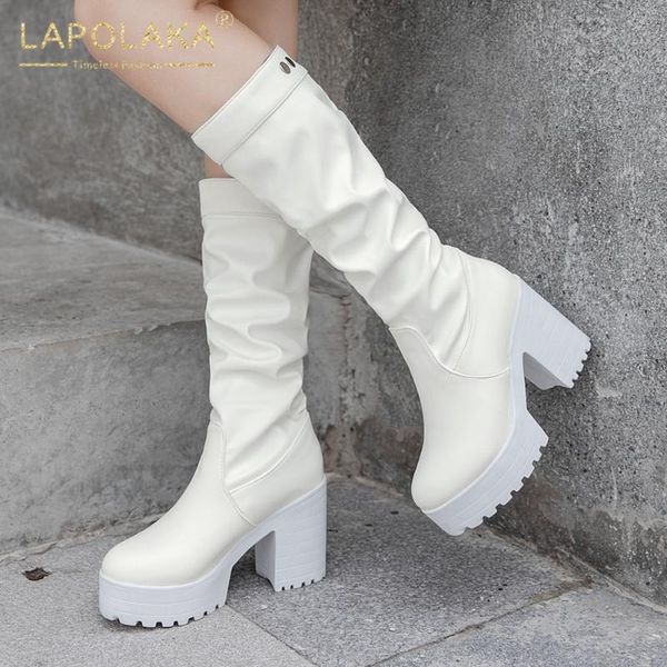 new arrivals large sizes 43 square high heels platform concise fashion winter women shoes slip on mid-calf boots female, Black
new arrivals large sizes 43 square high heels platform concise fashion winter women shoes slip on mid-calf boots female, Black