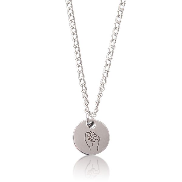 feminist necklace resist fist pendant power necklace solidarity african ethnic symbol of strength and unity jewellery for him, Silver
feminist necklace resist fist pendant power necklace solidarity african ethnic symbol of strength and unity jewellery for him, Silver