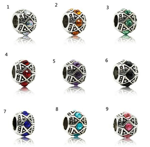 10 style big hole loose beads diamond bead fashion accessories charm p diy jewelry bracelet european bracelet necklace ing, Black
10 style big hole loose beads diamond bead fashion accessories charm p diy jewelry bracelet european bracelet necklace ing, Black