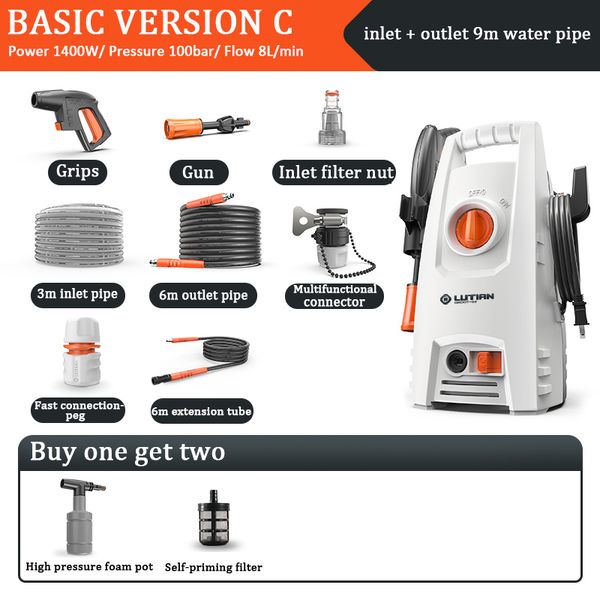 portable 1400w car washer washing machine cleaner water priming / connect water tap electric high pressure garden cleaning
portable 1400w car washer washing machine cleaner water priming / connect water tap electric high pressure garden cleaning