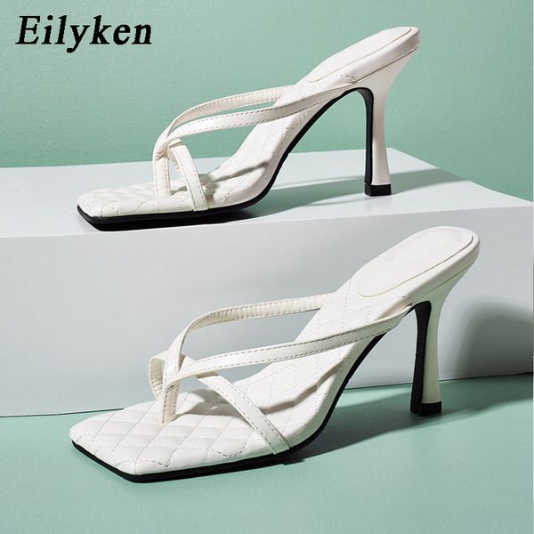 eilyken elegant womens slippers fashion square toe sandals femme thin high heels shoes summer flip flops plus size 36-42, Black
eilyken elegant womens slippers fashion square toe sandals femme thin high heels shoes summer flip flops plus size 36-42, Black