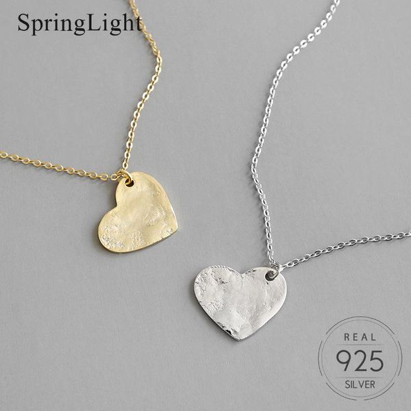 springlight romantic love heart shape necklace gold silver concave-convex surface heart pendant 925 sterling silver fine jewelry
springlight romantic love heart shape necklace gold silver concave-convex surface heart pendant 925 sterling silver fine jewelry