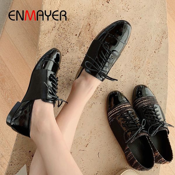enmayer 2020 basic women high heels patent leather round toe lace-up casual square heel women shoes fashion pumps size 34-43, Black
enmayer 2020 basic women high heels patent leather round toe lace-up casual square heel women shoes fashion pumps size 34-43, Black