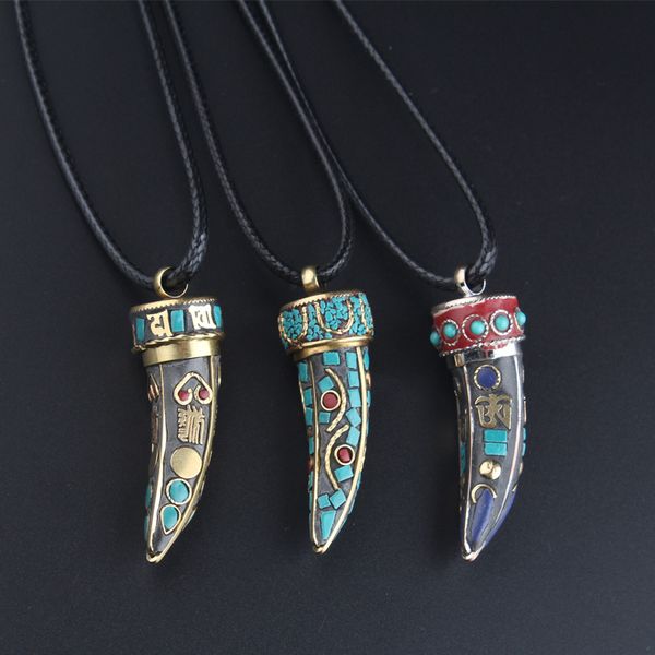 weiyu new ox horn pendant necklace tribal fashion necklace vintage ethnic long jewelry nepal for women men, Silver
weiyu new ox horn pendant necklace tribal fashion necklace vintage ethnic long jewelry nepal for women men, Silver