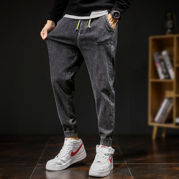 men's jeans fall men stretch elastic waist harem pants loose plus fat size denim trousers large male, Blue
men's jeans fall men stretch elastic waist harem pants loose plus fat size denim trousers large male, Blue