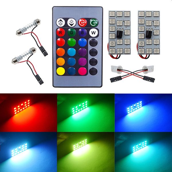 new rgb 15smd car led panel interior lights with remote control auto dome festoon
new rgb 15smd car led panel interior lights with remote control auto dome festoon