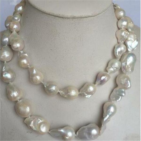 naturel énorme 15-20mm mer du sud véritable collier de perles baroques blanches 35'', Silver
naturel énorme 15-20mm mer du sud véritable collier de perles baroques blanches 35'', Silver