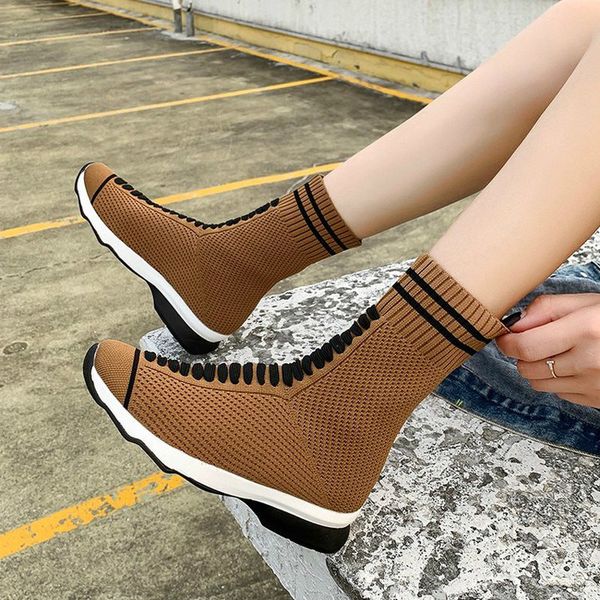 boots women autumn mid-calf chunky low heels plus size sneakers breathable shoes zapatos de hombres personlizar d1584, Black 
boots women autumn mid-calf chunky low heels plus size sneakers breathable shoes zapatos de hombres personlizar d1584, Black