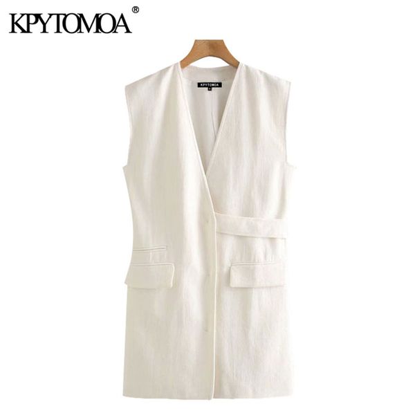 kpytomoa women 2020 chic fashion with belt loose linen waistcoat vintage v neck sleeveless female vest outerwear chic, Black;white
kpytomoa women 2020 chic fashion with belt loose linen waistcoat vintage v neck sleeveless female vest outerwear chic, Black;white