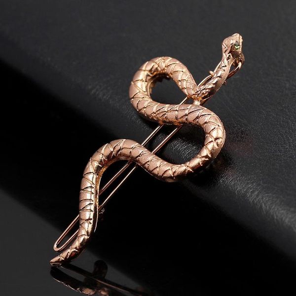 women girl boho snake shape hairpin hair clips metal alloy hairpins green crystal eyes charms modern jewelry for girls lady, Golden;silver
women girl boho snake shape hairpin hair clips metal alloy hairpins green crystal eyes charms modern jewelry for girls lady, Golden;silver