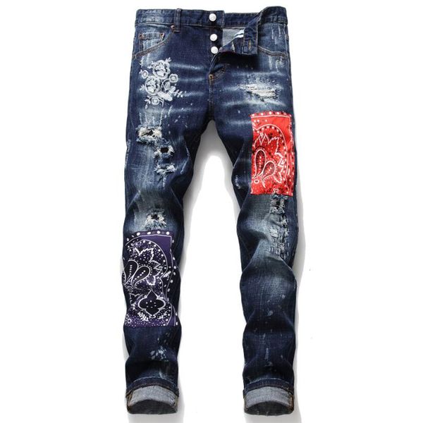 harajuku new streetwear tattered spray paint men's slim patch stretch jeans blue hip-hop slim jeans
harajuku new streetwear tattered spray paint men's slim patch stretch jeans blue hip-hop slim jeans