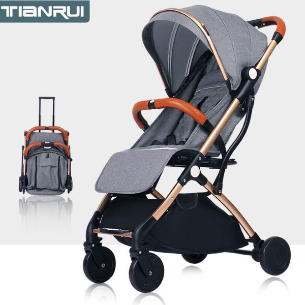 7.8 tianrui baby stroller foldable easy to carry high landscape 
7.8 tianrui baby stroller foldable easy to carry high landscape