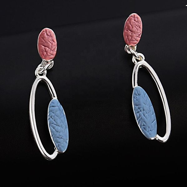 women earrings fashion blue enamel drop earrings for women charm alloy metal long statement bridal jewelry dangle earring gifts, Silver 
women earrings fashion blue enamel drop earrings for women charm alloy metal long statement bridal jewelry dangle earring gifts, Silver