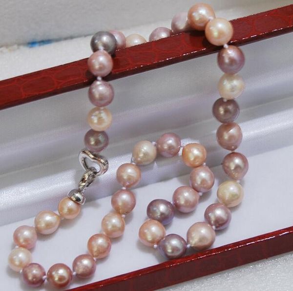 chains charming 10-11mm natural multicolor baroque edison pearl necklace 18" 36", Silver
chains charming 10-11mm natural multicolor baroque edison pearl necklace 18" 36", Silver