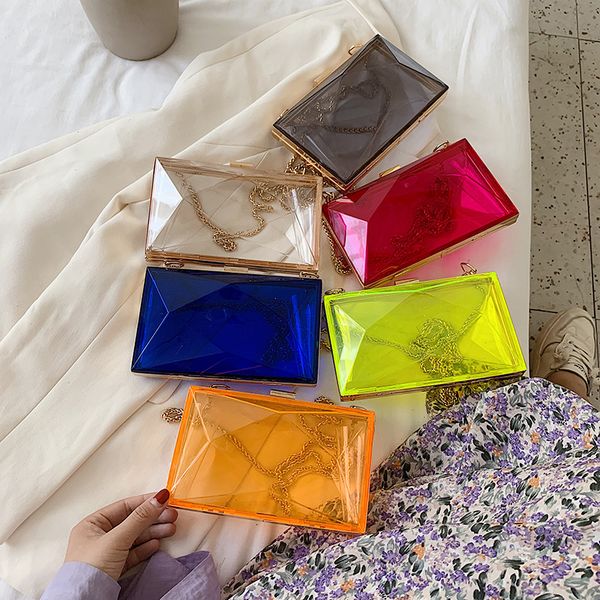 transparent chain shoulder bag women's korean fashion personalized casual clip messenger bag acrylic box chain
transparent chain shoulder bag women's korean fashion personalized casual clip messenger bag acrylic box chain