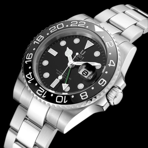 u1001 brand ceramic gmt luxury self-wind 2813 steel watches automatic bezel men movement watch mechanical mens stainless tlduf, Slivery;brown
u1001 brand ceramic gmt luxury self-wind 2813 steel watches automatic bezel men movement watch mechanical mens stainless tlduf, Slivery;brown