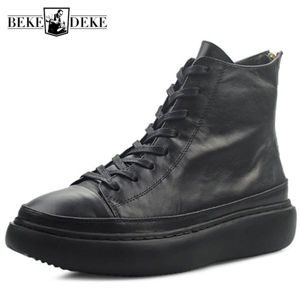 boots 2021 high mens platform shoes zip genuine leather med heels hip hop lace up punk trainers bikers ankle boot, Black
boots 2021 high mens platform shoes zip genuine leather med heels hip hop lace up punk trainers bikers ankle boot, Black