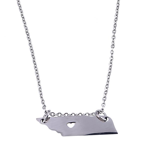 stainless steel silver color tennessee map pendant necklace trendy heart map jewelry
stainless steel silver color tennessee map pendant necklace trendy heart map jewelry