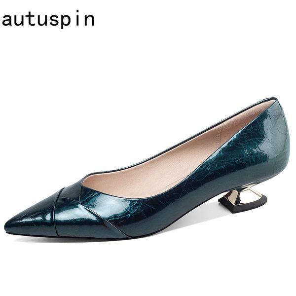 autuspin women patent leather casual pumps autumn winter design pointed toe high heels female party prom shoes plus size, Black
autuspin women patent leather casual pumps autumn winter design pointed toe high heels female party prom shoes plus size, Black