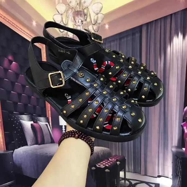 cover toe rivets men sandals tiger summer gladiators leisure outdoor shoes hombre, Black
cover toe rivets men sandals tiger summer gladiators leisure outdoor shoes hombre, Black