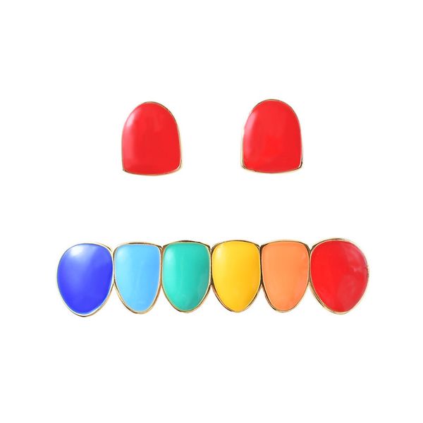 hip hop gold rainbow teeth grillz bottom set colorful grills dental halloween vampire teeth cap fashion jewelry, Black
hip hop gold rainbow teeth grillz bottom set colorful grills dental halloween vampire teeth cap fashion jewelry, Black