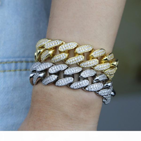 18mm iced out sparking bling 5a cubic zirconia width miami cuban link chain women men hip hop classic party jewelry bracelet, Golden;silver
18mm iced out sparking bling 5a cubic zirconia width miami cuban link chain women men hip hop classic party jewelry bracelet, Golden;silver