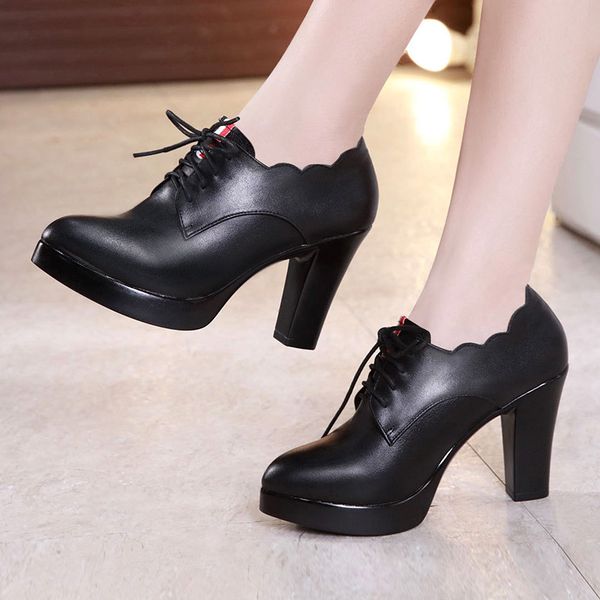 korean version of high-heeled women's shoes 2020 autumn and winter thick with large size pointed straps fashion shoes deep, Black
korean version of high-heeled women's shoes 2020 autumn and winter thick with large size pointed straps fashion shoes deep, Black