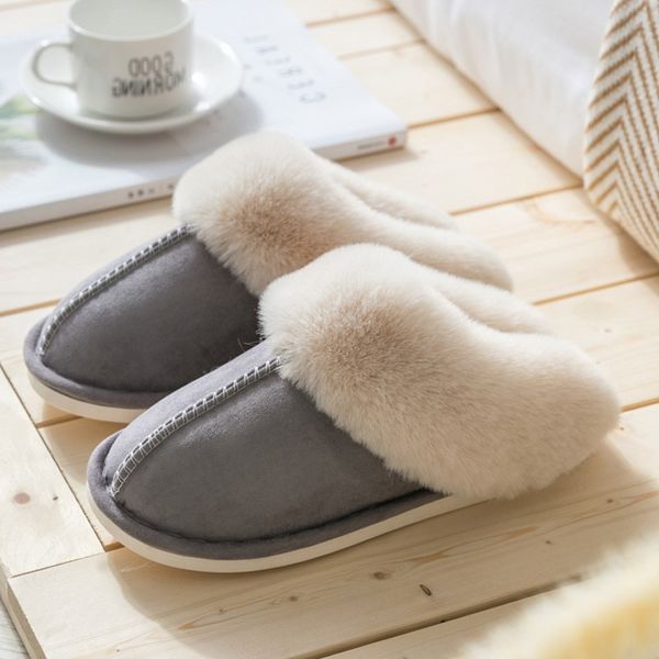 women slippers furry winter warm suede shoes flat slides comfortable home slippers slip on rubber footwear soft plus size 36-47, Black
women slippers furry winter warm suede shoes flat slides comfortable home slippers slip on rubber footwear soft plus size 36-47, Black