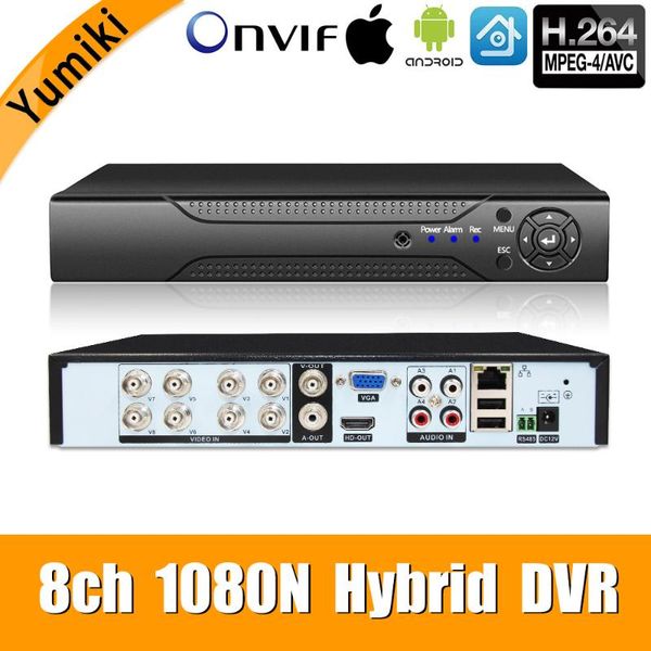 kits 5 in 1 8ch*1080n ahd dvr surveillance security cctv video recorder hybrid for 720p/960h analog cvi tvi ip cameras, Black;white
kits 5 in 1 8ch*1080n ahd dvr surveillance security cctv video recorder hybrid for 720p/960h analog cvi tvi ip cameras, Black;white