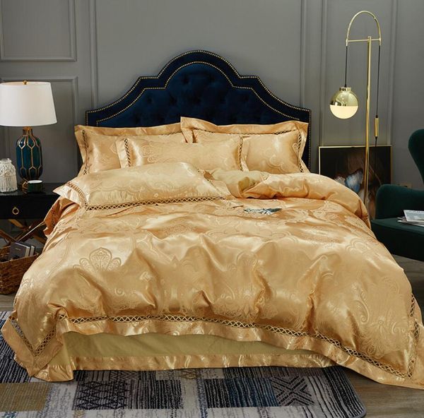 silk/cotton jacquard home textile bedding set king size 4pcs noble bed set satin duvet cover bed sheet linen pillowcases
silk/cotton jacquard home textile bedding set king size 4pcs noble bed set satin duvet cover bed sheet linen pillowcases