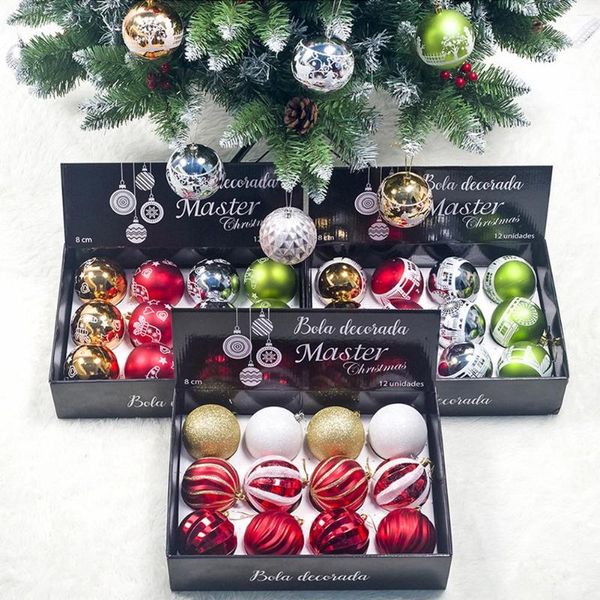 12pcs glitter chic balls pendants christmas tree colorful baubles new year festival hanging ornament party diy decoration
12pcs glitter chic balls pendants christmas tree colorful baubles new year festival hanging ornament party diy decoration