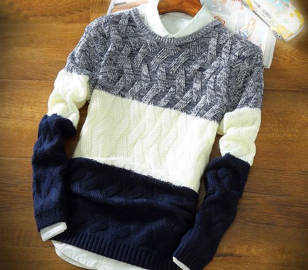 men sweater autumn and winter fashion full sleeve o-neck thick split knitting pullover rendering sweater men plus size -2xl, White;black
men sweater autumn and winter fashion full sleeve o-neck thick split knitting pullover rendering sweater men plus size -2xl, White;black