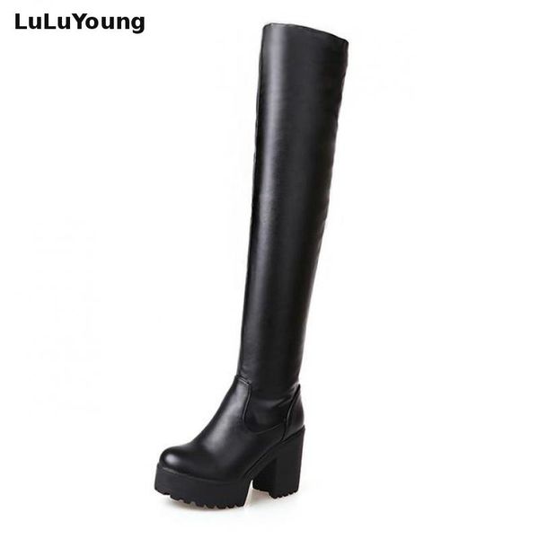 autumn boots women high heel platform knee high boots thick heel white black
autumn boots women high heel platform knee high boots thick heel white black