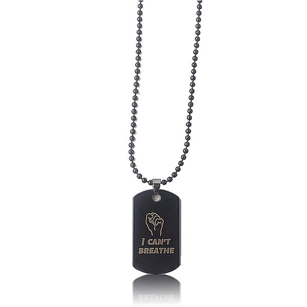 i can't breath pendant necklace, black lives matter card necklace, stainless steel necklace chain mens womens, Silver
i can't breath pendant necklace, black lives matter card necklace, stainless steel necklace chain mens womens, Silver