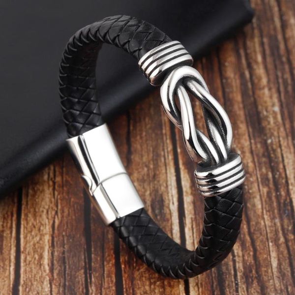 irregular winding graphic large accessory stainless steel men's leather bracelet different color combination bracelet gift, Golden;silver
irregular winding graphic large accessory stainless steel men's leather bracelet different color combination bracelet gift, Golden;silver