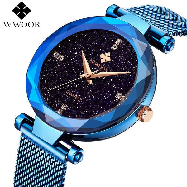 wwoor quartz watches women dress watch stainless steel mesh band ladies bracelet watch blue clock relogio feminino, Slivery;brown
wwoor quartz watches women dress watch stainless steel mesh band ladies bracelet watch blue clock relogio feminino, Slivery;brown
